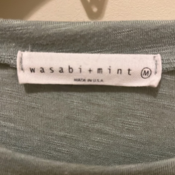 Cute summer top with balloon short sleeves/ like new/ size M - Picture 3 of 4